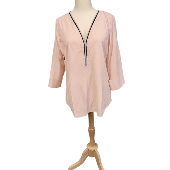 Pink Tunic Zippered Pullover Top NWOT - Picture 3 of 7